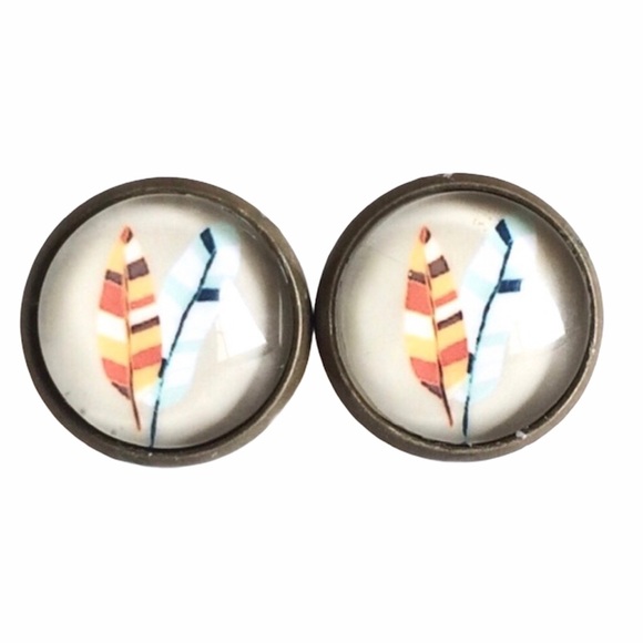 3 for 15🎀 bronze tone feather earrings - Picture 2 of 6